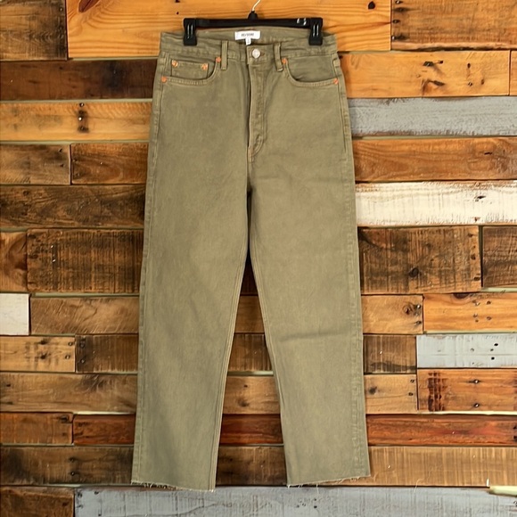 NWT RE/DONE 70s Ultra High-Rise Stove Pipe Straight-Leg Jeans - Picture 9 of 10